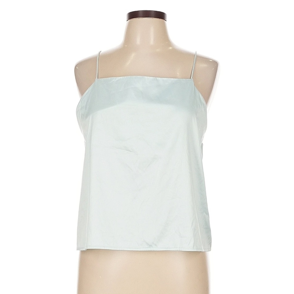 Zara Satin Light Blue Camisole Top *Pastel Spring Summer Sky Blue Trendy Party*